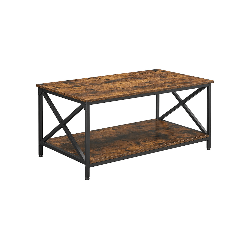 Industrinio stiliaus "rustic" kavos staliukas | 55 x 100 cm
