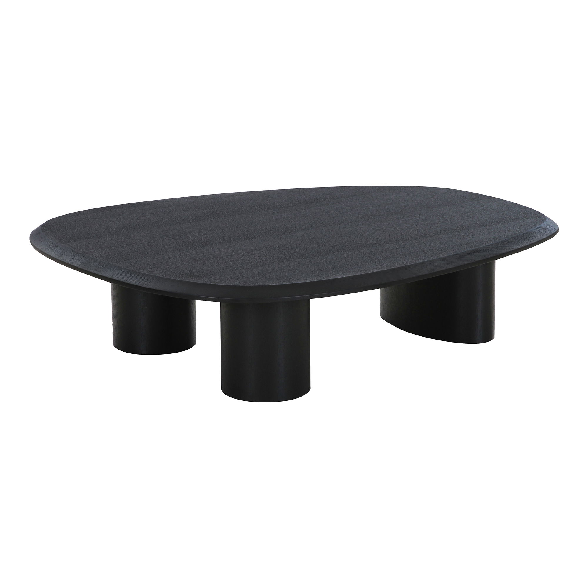 Natūralaus uosio lukšto kavos staliukas | 78 x 32 x 96 cm | Juoda