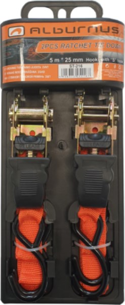 KROVINIO TVIRTINIMO JUOSTA 5M * 25 MM 2 VNT