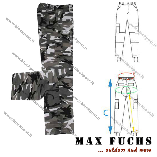 M65 kelnės, urban camo (01342U) 2