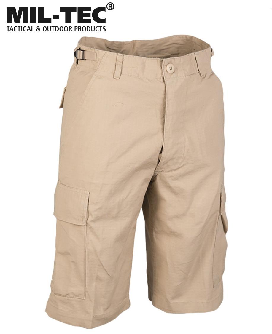 Šortai Mil-Tec US BERMUDA PREWASH KHAKI S