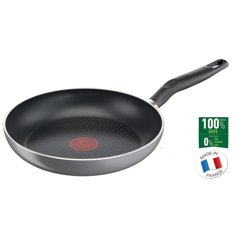Keptuvė Tefal Super Start C2730653, kepimui, tinka indukcinei kaitlentei, fiksuota rankena, juoda