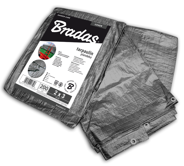 Sustiprintas sodo tentas Bradas Gray, 12m x 18m, 200 g/m²