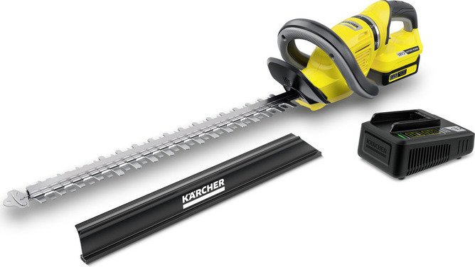 Akumuliatorinės gyvatvorių žirklės KARCHER HGE 18-50 Battery Set, 18 V, 2.5 Ah, 50 cm