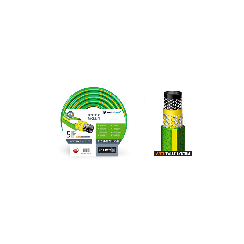 15-101 C.GARDEN HOSE GREEN ATS 1/2" 50 m *