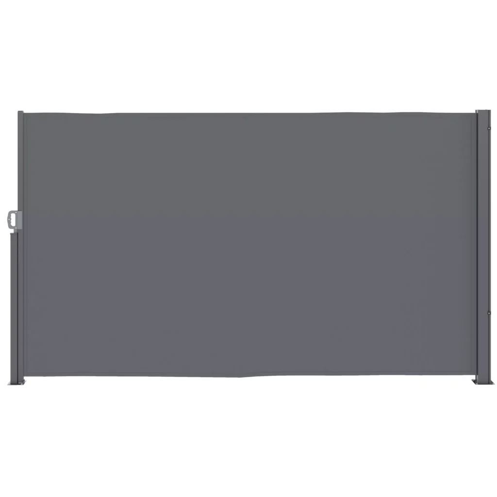 Ištraukiama šoninė markizė, privatumo uždanga 300x180cm, tamsiai pilka