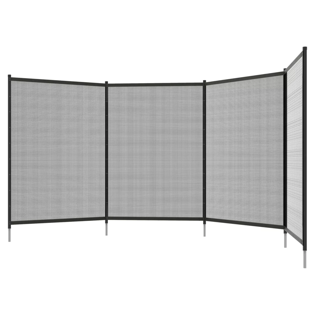 Apsauginė tvorelė baseinui, tvenkiniui 365 x 126 cm - juoda
