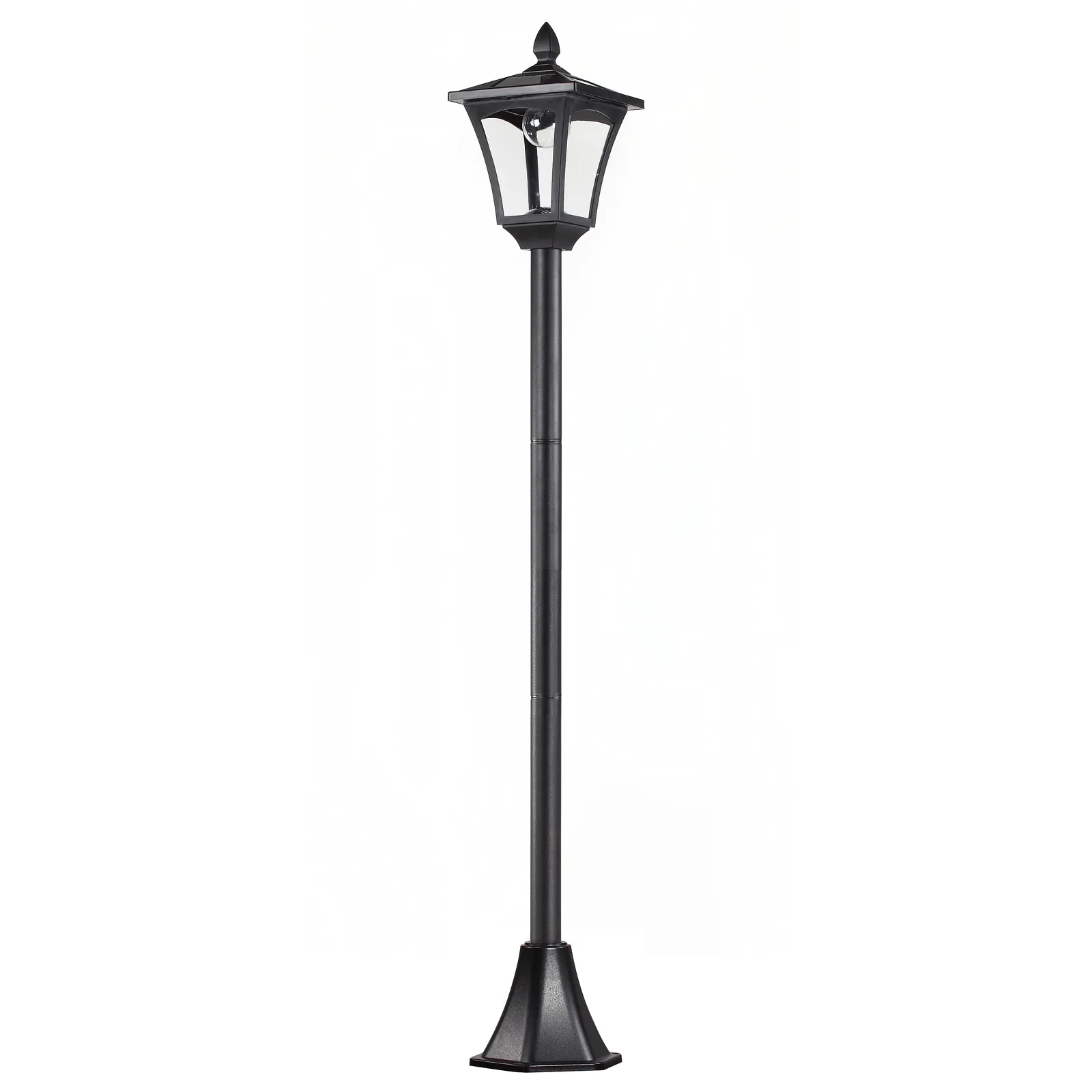 Led saulės energija pakraunamas sodo šviestuvas, žibintas 18 x 18 x 160 cm