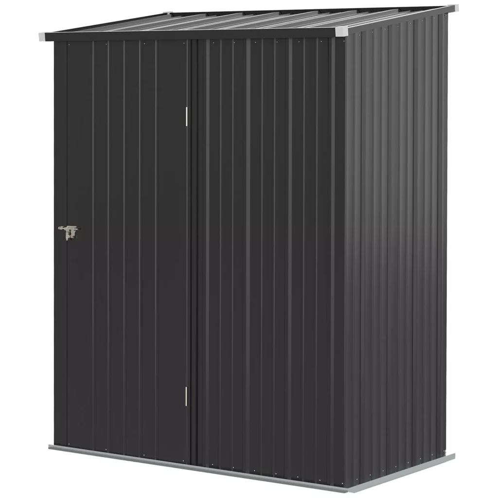 Sodo sandeliukas 1,34 m², 161,5x94,5x196 cm, juodas