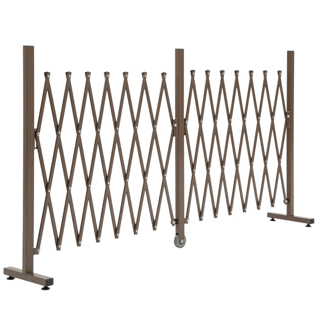 Metalinė sodo tvorelė, aliuminis žirklinis barjeras, ištraukiamas 52-405cm