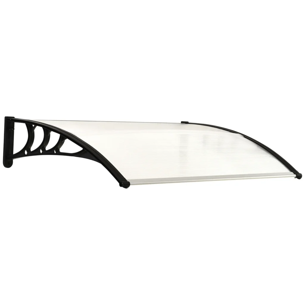 Polikarbonatinis stogelis lauko durims 120x75 cm