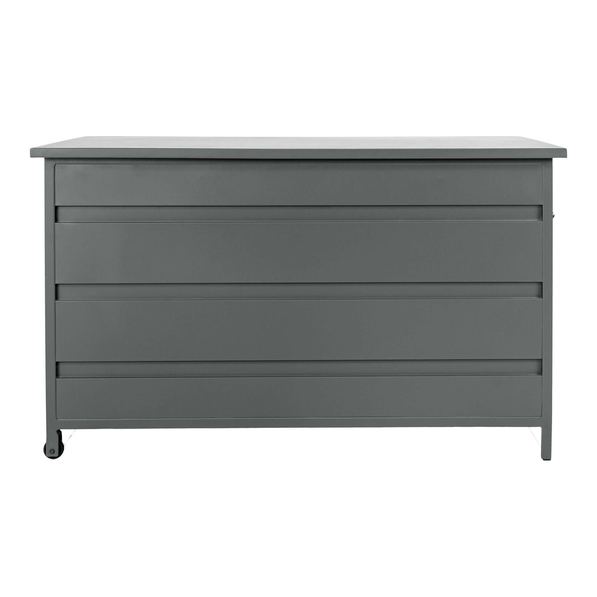 Lauko Pagalvėlių Aliuminė Daiktadėžė | 450 L | 60 x 130 x 75 cm | Pilka