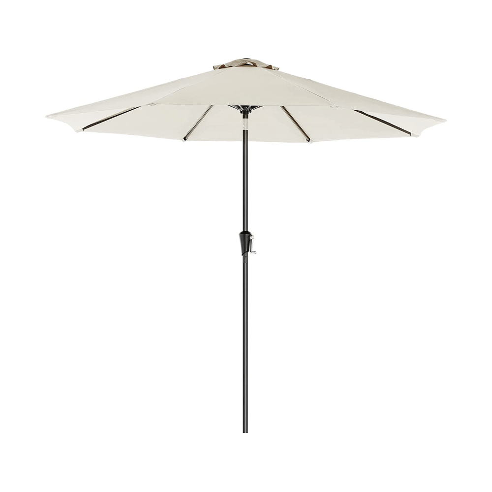 Smėlio spalvos 270cm skersmens lauko skėtis