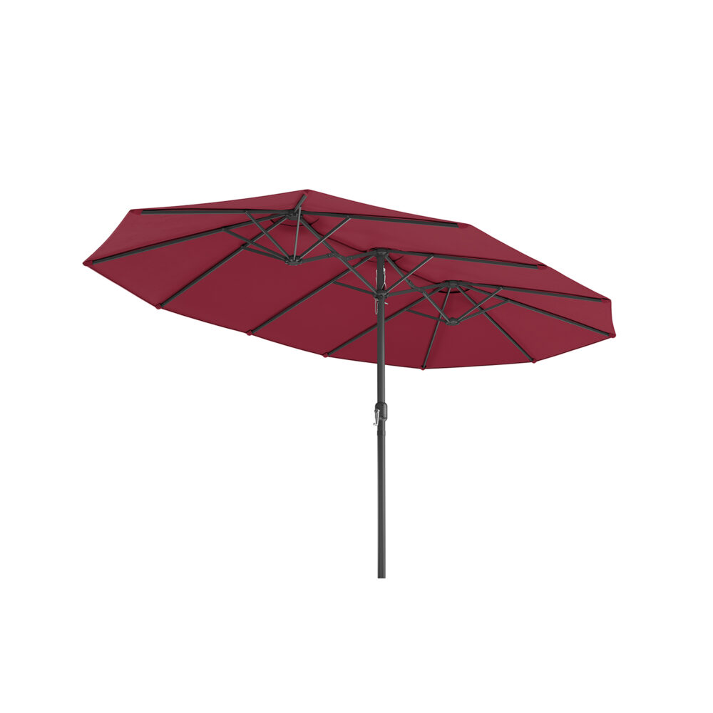 Dvigubas skėtis 460 x 270 cm su rankenėle ir apsauga nuo UV spindulių