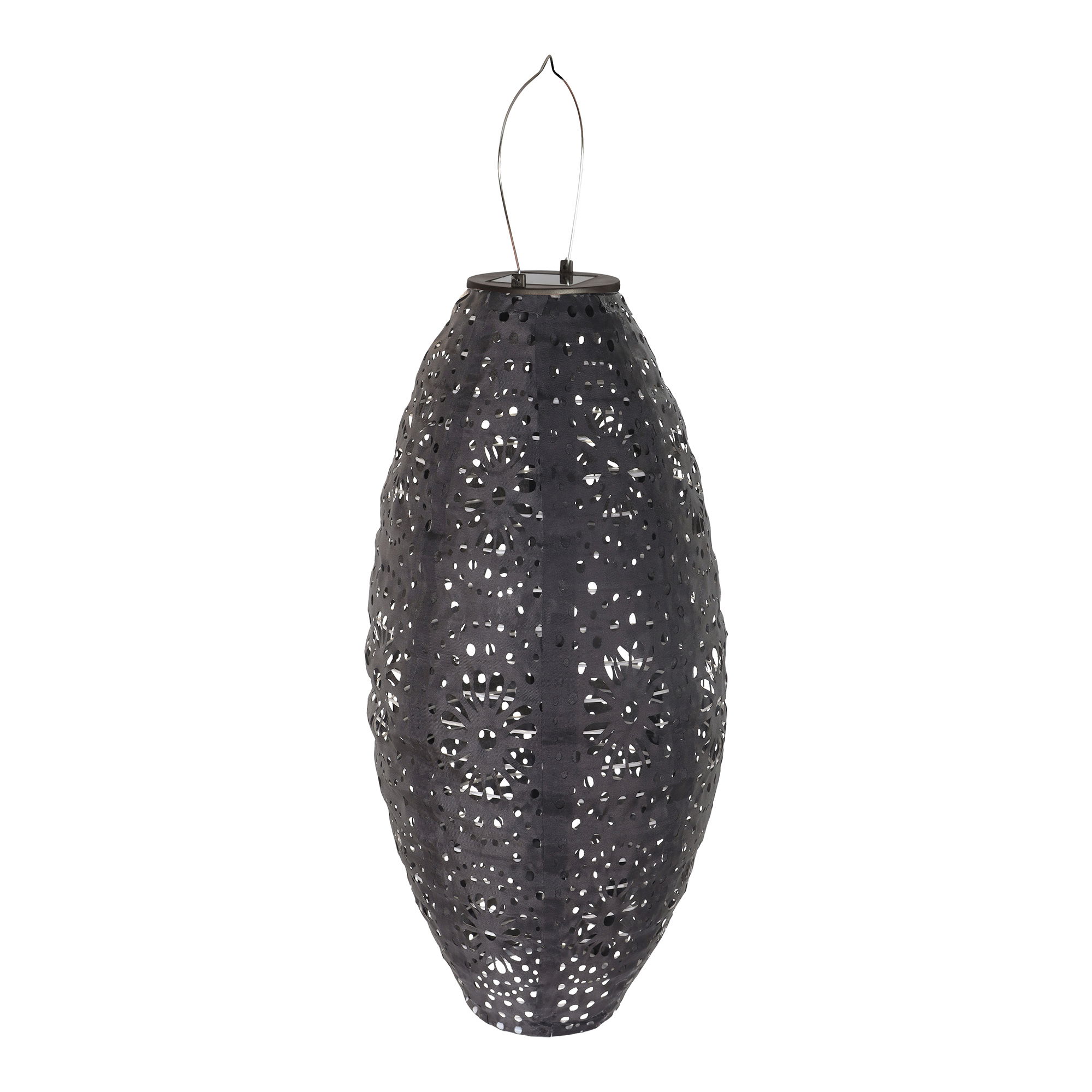 Juodas LED žibintas | 20 x 40 x 20 cm | Pilka