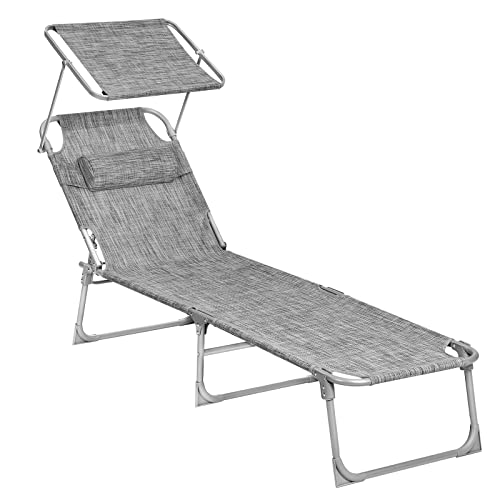 Lauko gultas | Sulankstoma kėdė | Galvos atrama | Stogelis nuo saulės | 150 kg