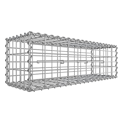 Metalinis Gabionas | Tinklas 5 x 10 cm | Sodo dekoracija | 100 x 30 x 30 cm