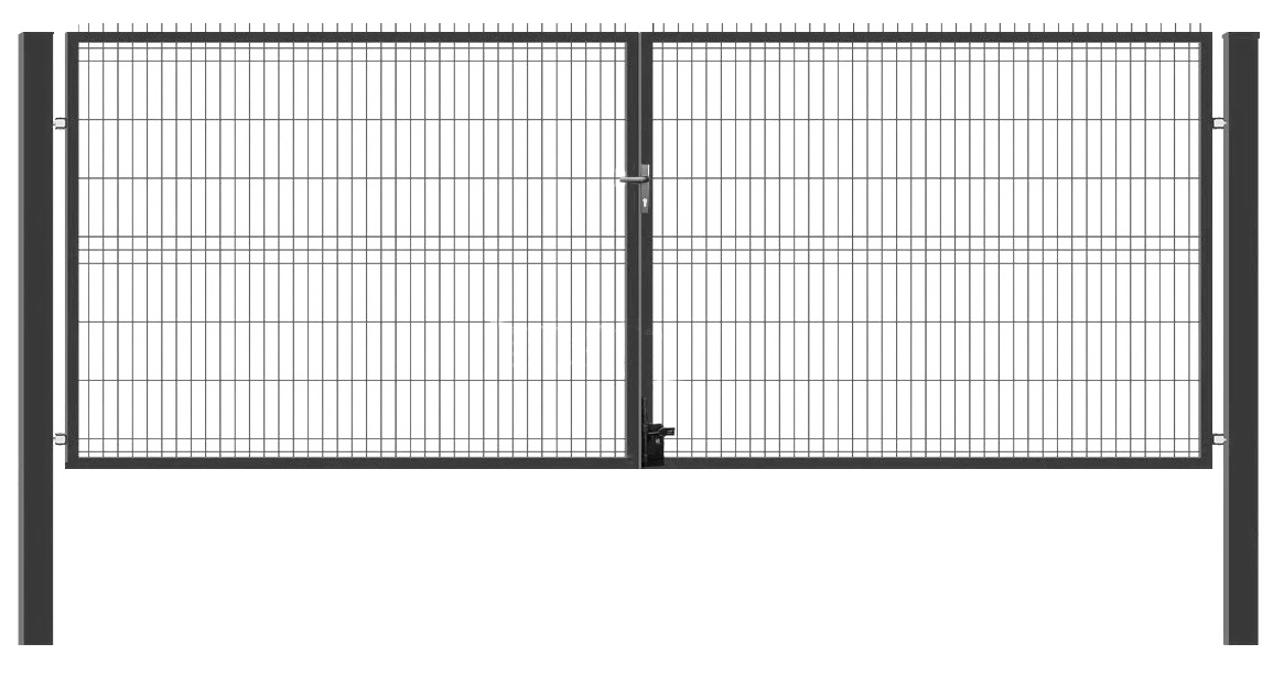 Vartai su dviem stulpais 1730x3000 mm (Ral7016)
