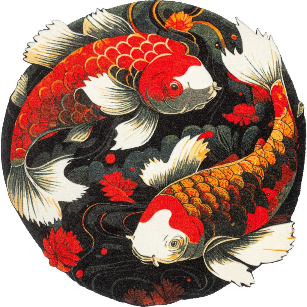 Kilimėlis Koi Couple 120/120 cm