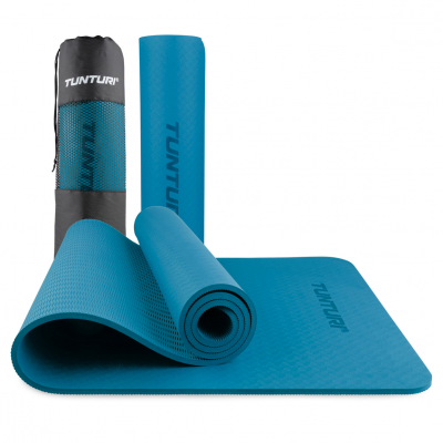 Jogos kilimėlis TUNTURI YOGA & FITNESS MAT 8 MM (Spalva: Mėlyna)