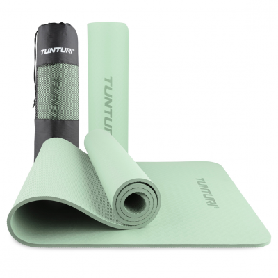 Jogos kilimėlis TUNTURI YOGA & FITNESS MAT 8 MM (Spalva: Mint)