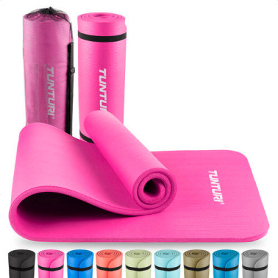Fitneso kilimėlis TUNTURI NBR Fitness Mat (Spalva: Rožinė)