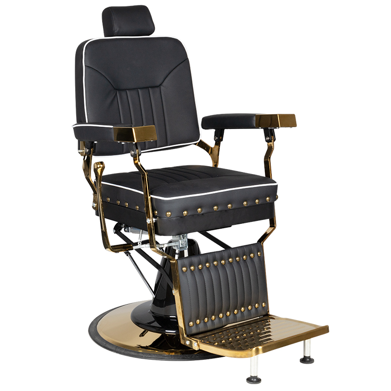Kirpyklos kėdė Barber Chair Gabbiano Filippo Gold Black