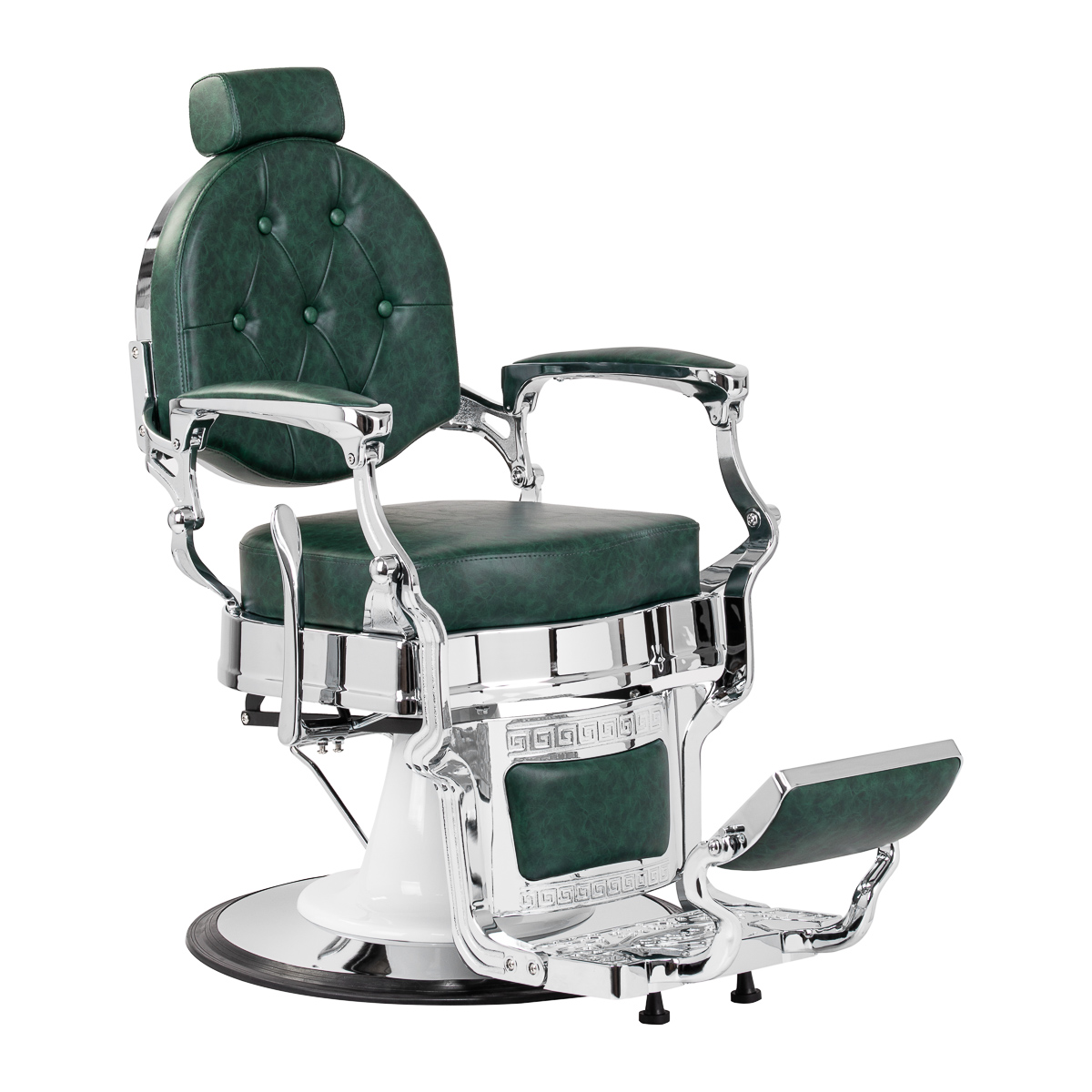 Kirpyklos kėdė Barber Chair President Green Chrome