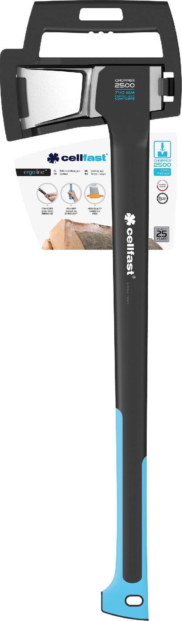 Cellfast Plastic split axe 2,5kg 74cm (41-007)
