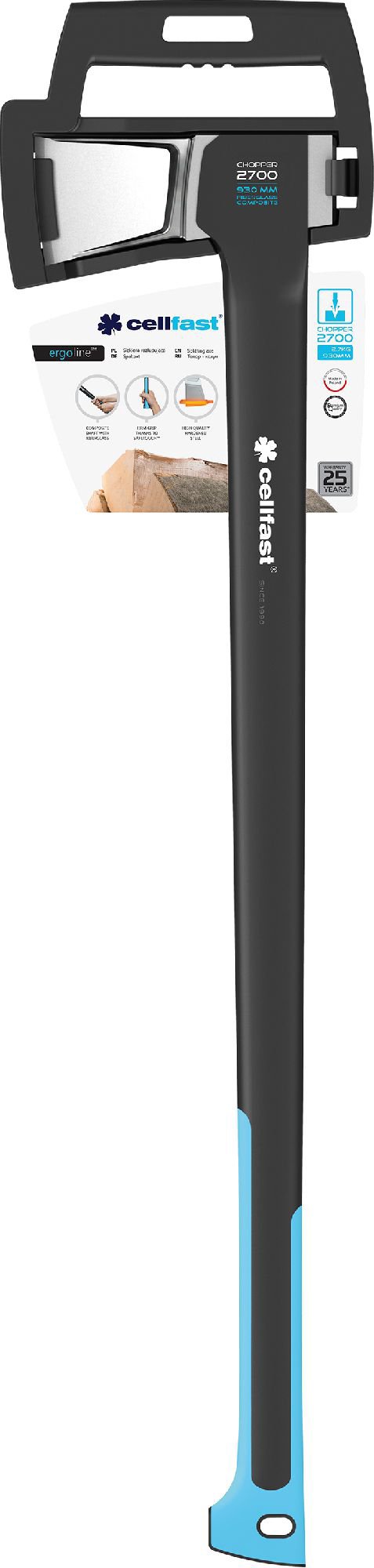 Cellfast Plastic split axe 2,7kg 93cm (41-008)