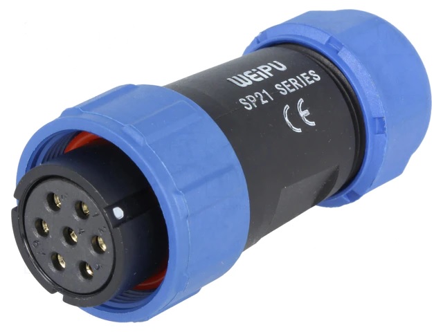 Lizdas kabelinis SP21 7k. vidiniu sriegiu WEIPU