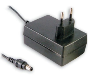 Impulsinis maitinimo šaltinis 5V 4A, 5.5x2.1mm, sieninis, MEAN WELL