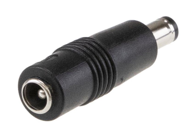 Kištukas iš 2.1x5.5x11mm į 2.5x5.5x11mm
