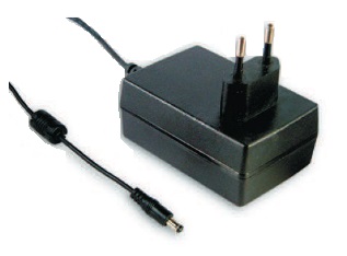 Impulsinis maitinimo šaltinis 12V 3A, 5.5x2.1mm, sieninis, MEAN WELL