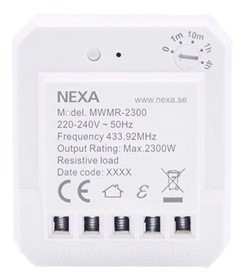 „NEXA MWMR-2300“ relė, suderinama su „Nexa Bridge“  14567 / GT-296