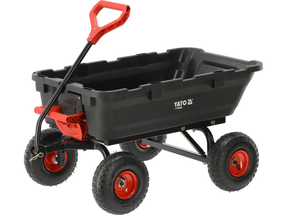 Sodo vežimėlis su savivarčiu XL 350 kg, 10 colių ratai (YT-86960)