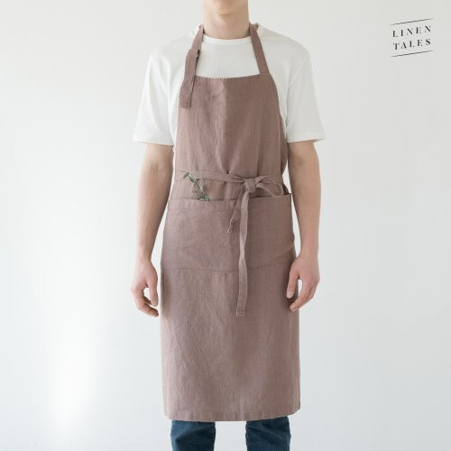 Linen Tales Linen Chef Apron Lininė prijuostė, Ashes of Roses