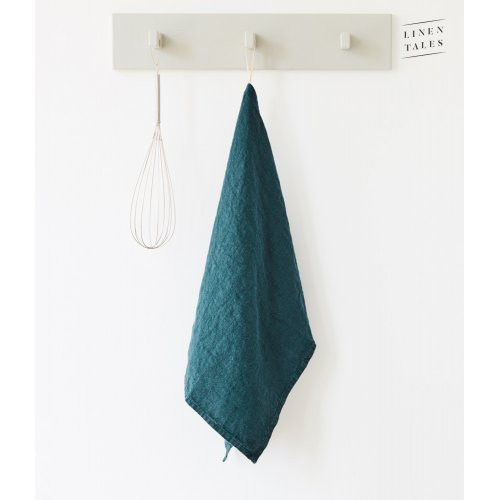 Linen Tales Linen Kitchen Towel Lininis virtuvės rankšluostis, Deep Water