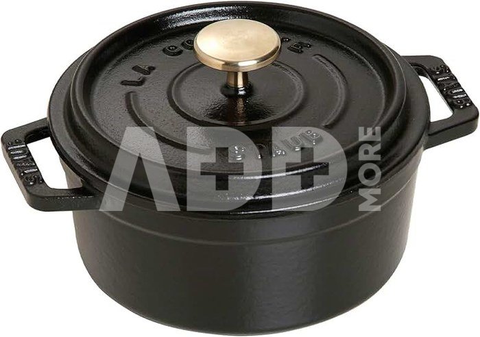 Staub Cocotte 12cm round black, cast iron