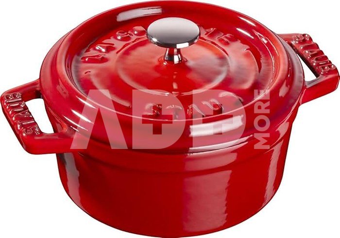 Staub Mini Cocotte 10cm round cherry, cast iron