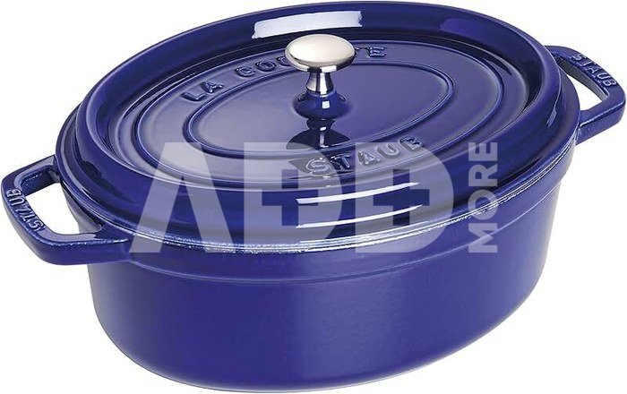 Staub Oval Cocotte, 29cm cast iron, dark blue