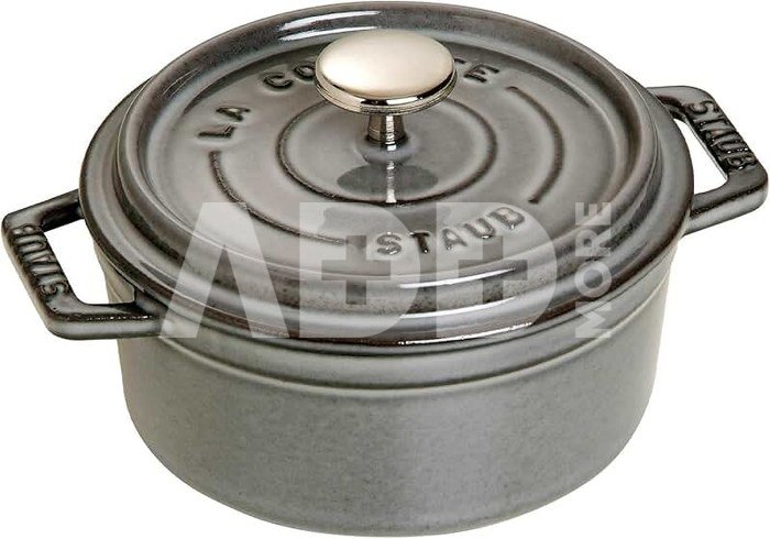 Staub Cocotte 12cm round Graphite grey, cast iron