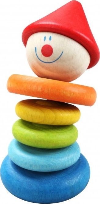 Classic World Sincher Classic World Wooden Colorful Clown for children