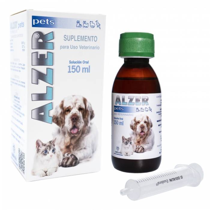 Alzer Pets papildai vyresnio amžiaus augintiniams, jų nervų sistemos priežiūrai, 150 ml