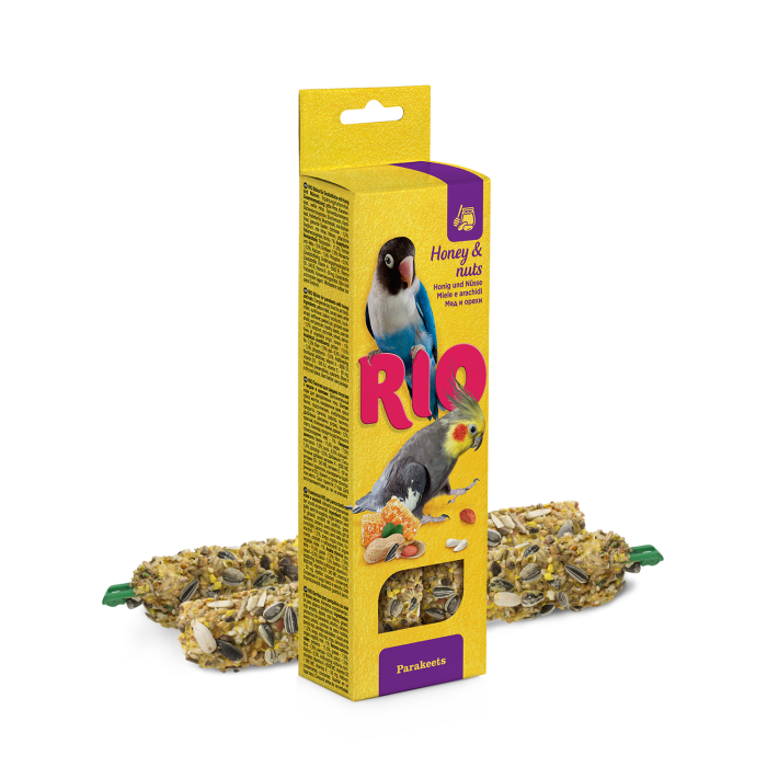 RIO lazdelės su riešutais ir medumi ilgauodegėms papūgoms, 2x40g