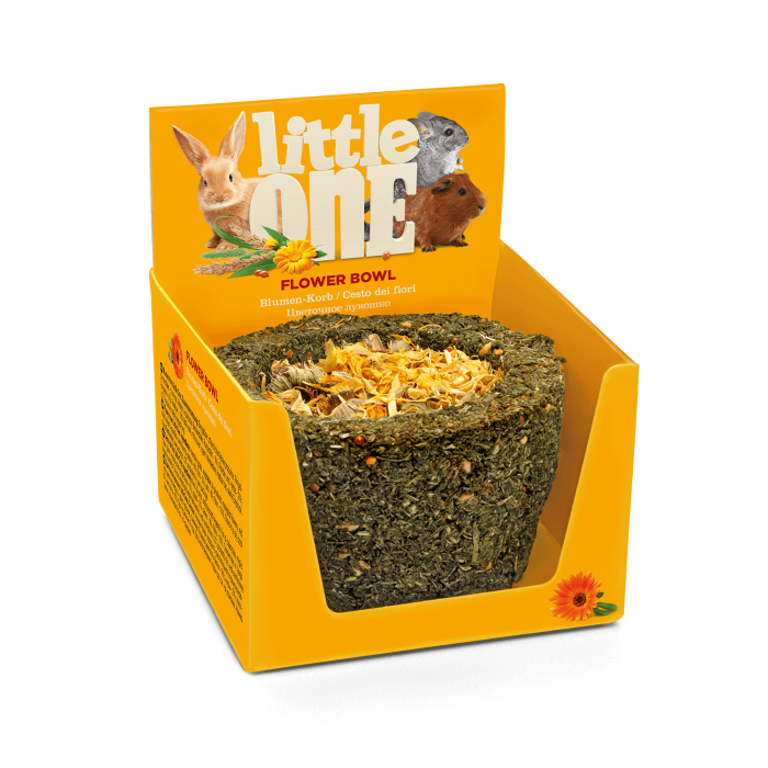 Little one skanėstas - žaislas gėlių vazonėlis graužikams, 120 g