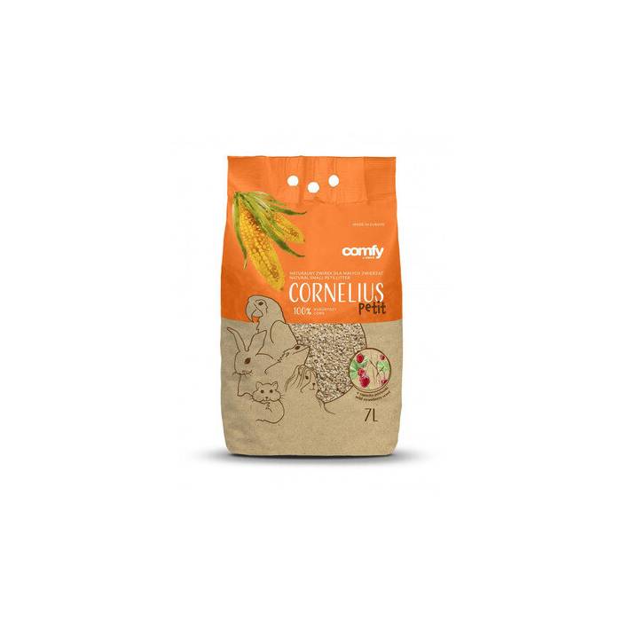 Comfy Cornelius Wild Strawberry kukurūzinis kraikas graužikams ir paukščiams, 7 L
