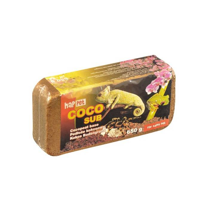 Happet Coco durpės ropliams stambus, 500 g