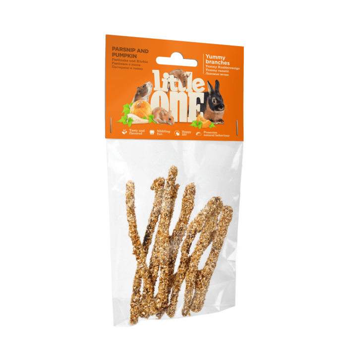 Little one skanėstas graužikams šakelės su pastarnokais ir moliūgais, 35 g