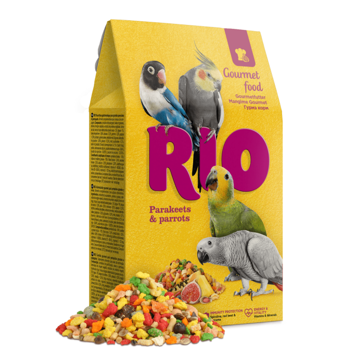 RIO Gourmet lesalas ilgauodegėms papūgėlėms ir papūgoms, 250 g